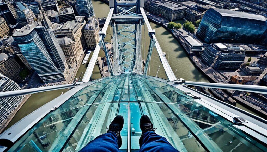 Glass Floor Walkways at Tower Bridge