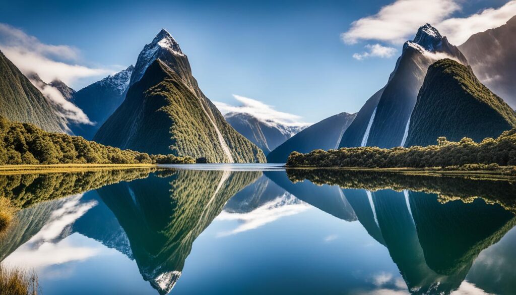 Majestic Mitre Peak in Milford Sound