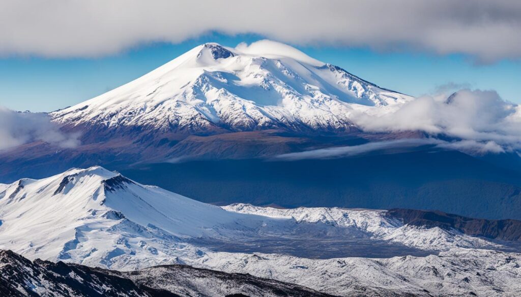 Mt Ruapehu in Tongariro National Park