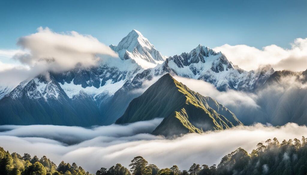 Sacred mountains in New Zealand