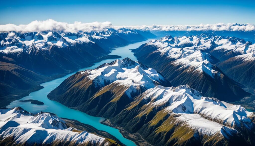 Scenic Flight Over Southern Alps New Zealand