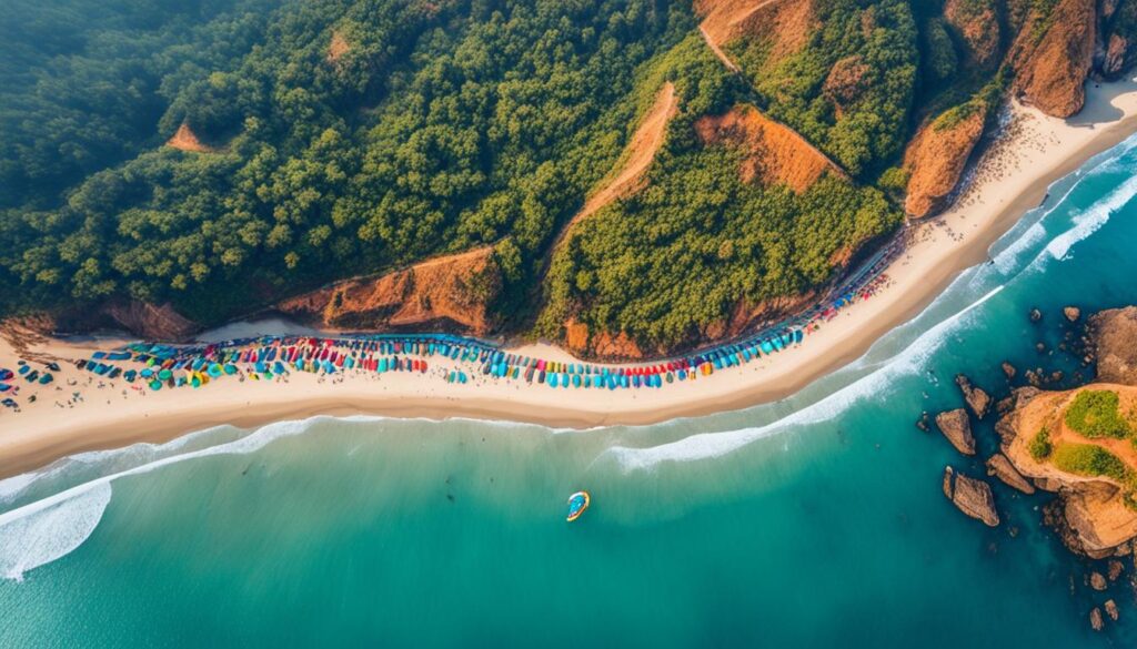 coastal views paragliding