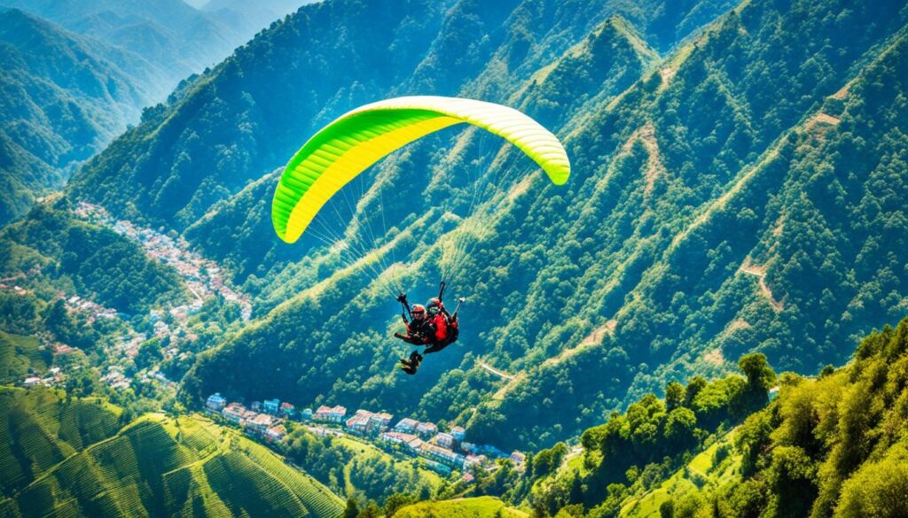 paragliding in Mussoorie