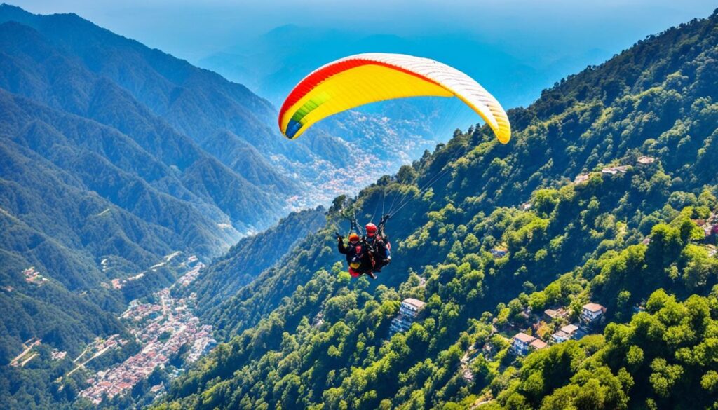 paragliding in Mussoorie