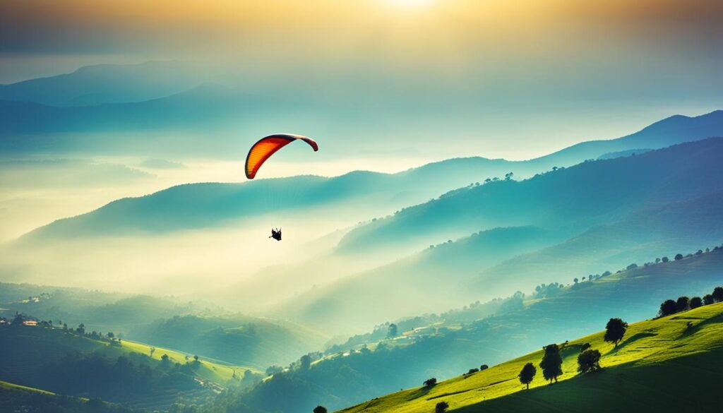 paragliding in nandi hills