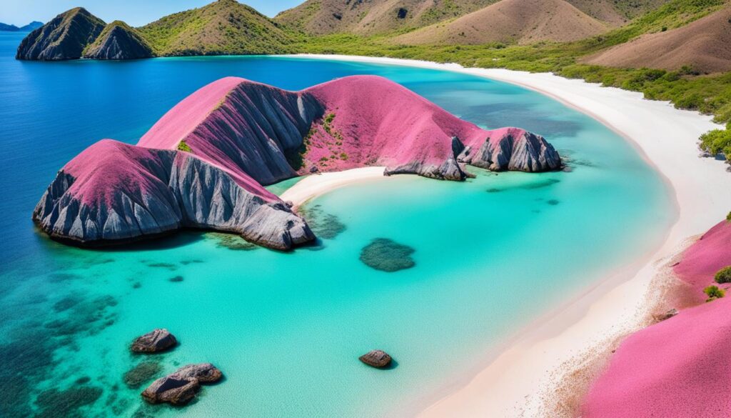 pink beach Komodo Island Indonesia