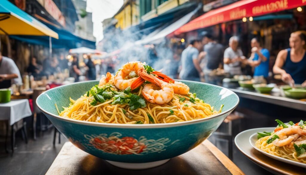 singapore street style noodles