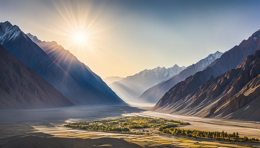 Nubra Valley sunrise